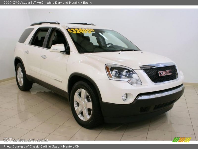 White Diamond Metallic / Ebony 2007 GMC Acadia SLT AWD