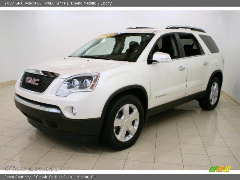 White Diamond Metallic / Ebony 2007 GMC Acadia SLT AWD