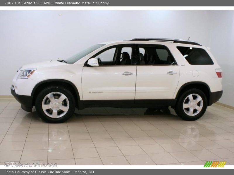 White Diamond Metallic / Ebony 2007 GMC Acadia SLT AWD