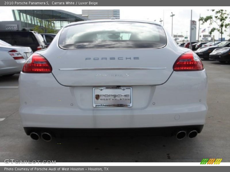 Carrara White / Luxor Beige 2010 Porsche Panamera S