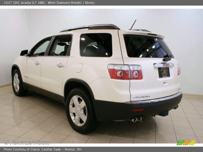 White Diamond Metallic / Ebony 2007 GMC Acadia SLT AWD