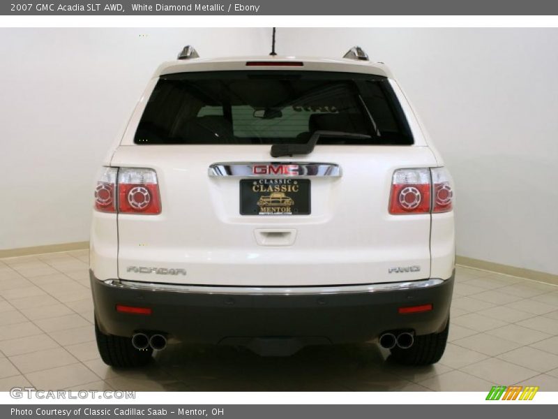 White Diamond Metallic / Ebony 2007 GMC Acadia SLT AWD