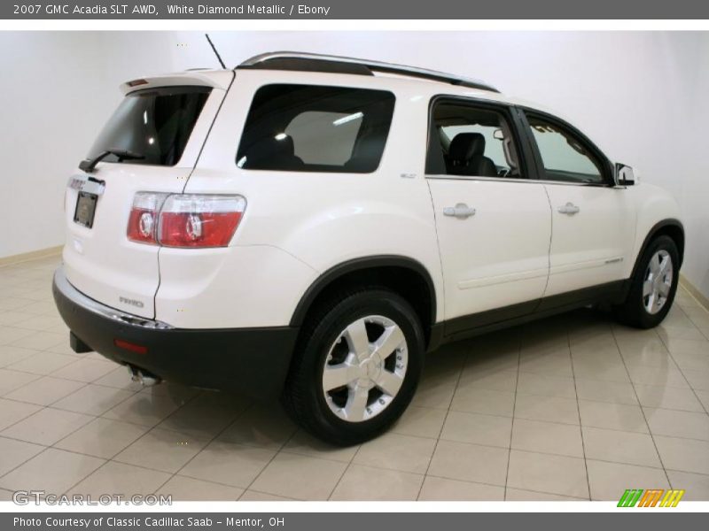 White Diamond Metallic / Ebony 2007 GMC Acadia SLT AWD