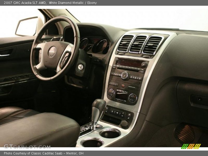 White Diamond Metallic / Ebony 2007 GMC Acadia SLT AWD