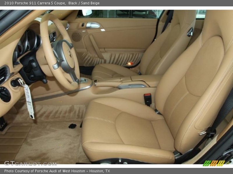 Black / Sand Beige 2010 Porsche 911 Carrera S Coupe