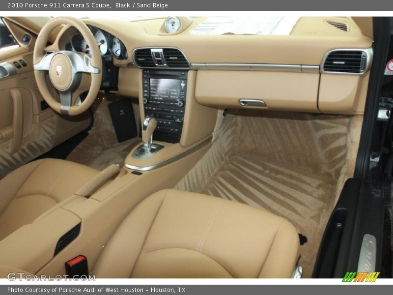 Black / Sand Beige 2010 Porsche 911 Carrera S Coupe
