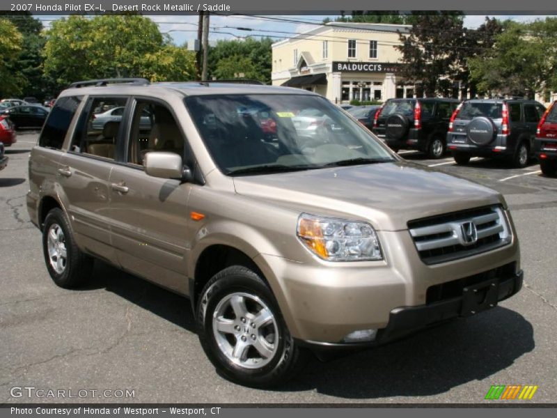 Desert Rock Metallic / Saddle 2007 Honda Pilot EX-L