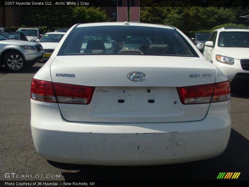Arctic White / Gray 2007 Hyundai Sonata GLS