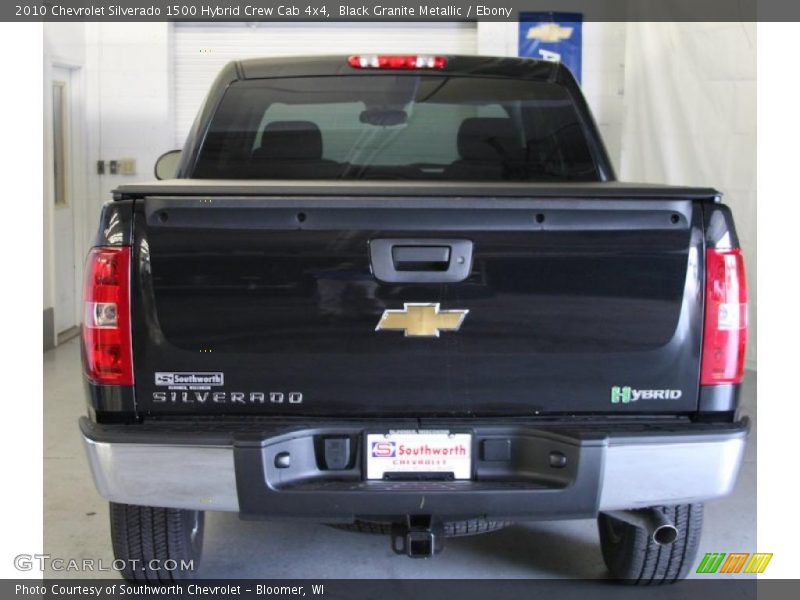 Black Granite Metallic / Ebony 2010 Chevrolet Silverado 1500 Hybrid Crew Cab 4x4