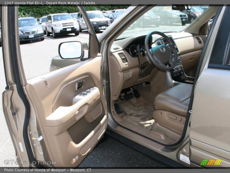 Desert Rock Metallic / Saddle 2007 Honda Pilot EX-L