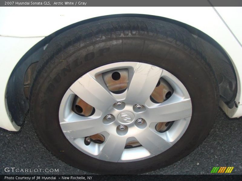 Arctic White / Gray 2007 Hyundai Sonata GLS