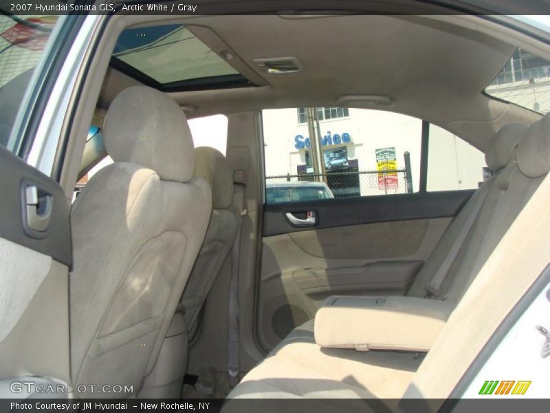 Arctic White / Gray 2007 Hyundai Sonata GLS
