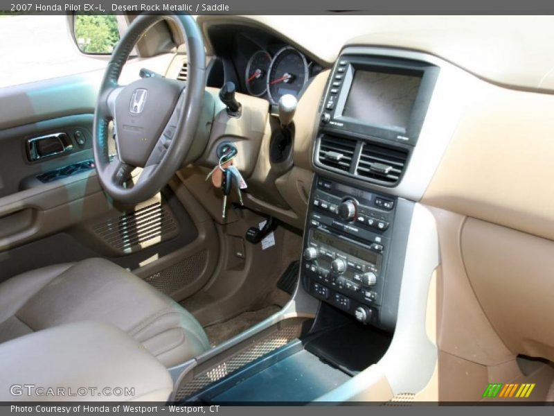 Desert Rock Metallic / Saddle 2007 Honda Pilot EX-L