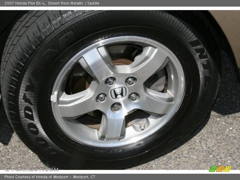 Desert Rock Metallic / Saddle 2007 Honda Pilot EX-L