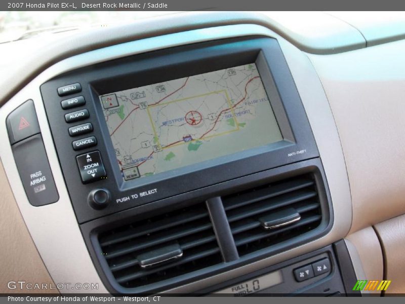 Desert Rock Metallic / Saddle 2007 Honda Pilot EX-L