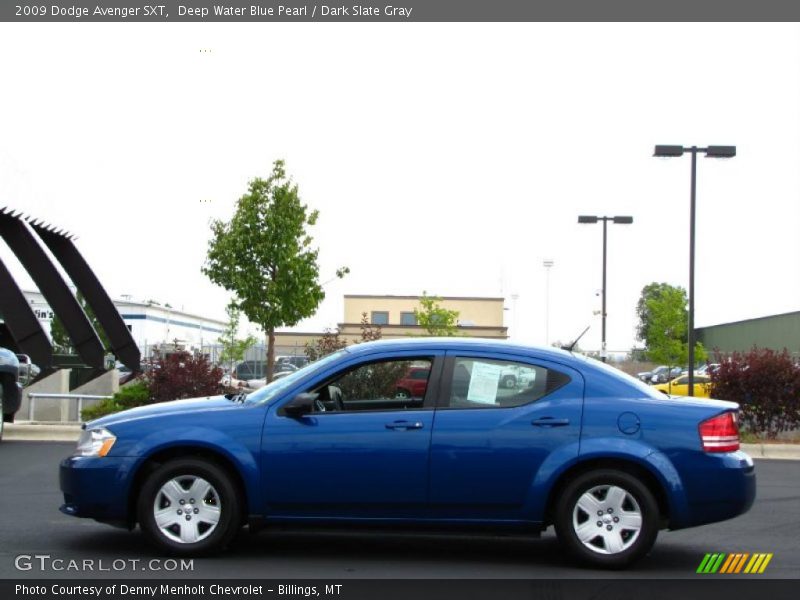 Deep Water Blue Pearl / Dark Slate Gray 2009 Dodge Avenger SXT
