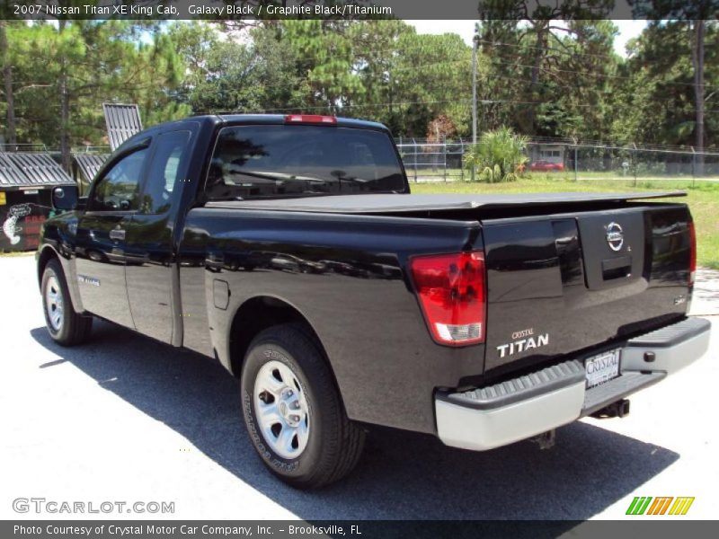 Galaxy Black / Graphite Black/Titanium 2007 Nissan Titan XE King Cab