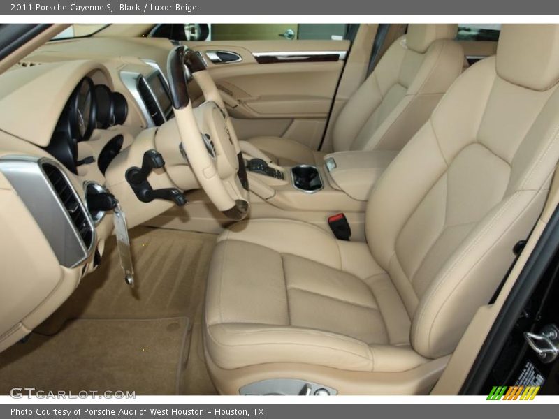 Black / Luxor Beige 2011 Porsche Cayenne S