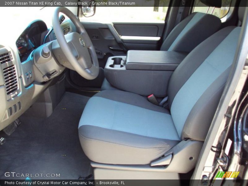 Galaxy Black / Graphite Black/Titanium 2007 Nissan Titan XE King Cab
