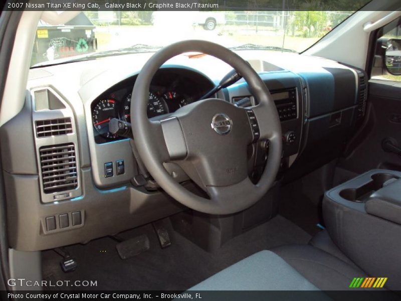 Galaxy Black / Graphite Black/Titanium 2007 Nissan Titan XE King Cab