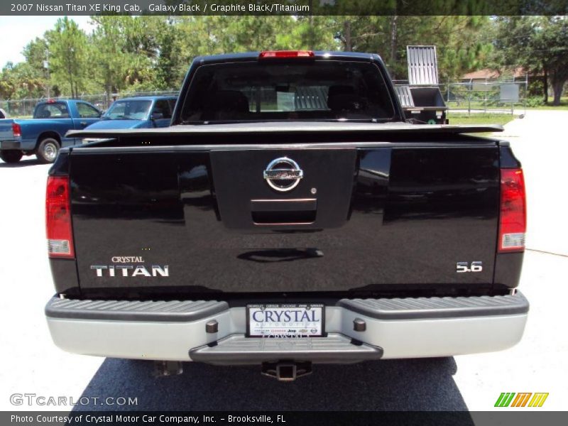 Galaxy Black / Graphite Black/Titanium 2007 Nissan Titan XE King Cab