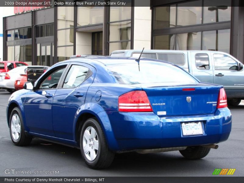 Deep Water Blue Pearl / Dark Slate Gray 2009 Dodge Avenger SXT