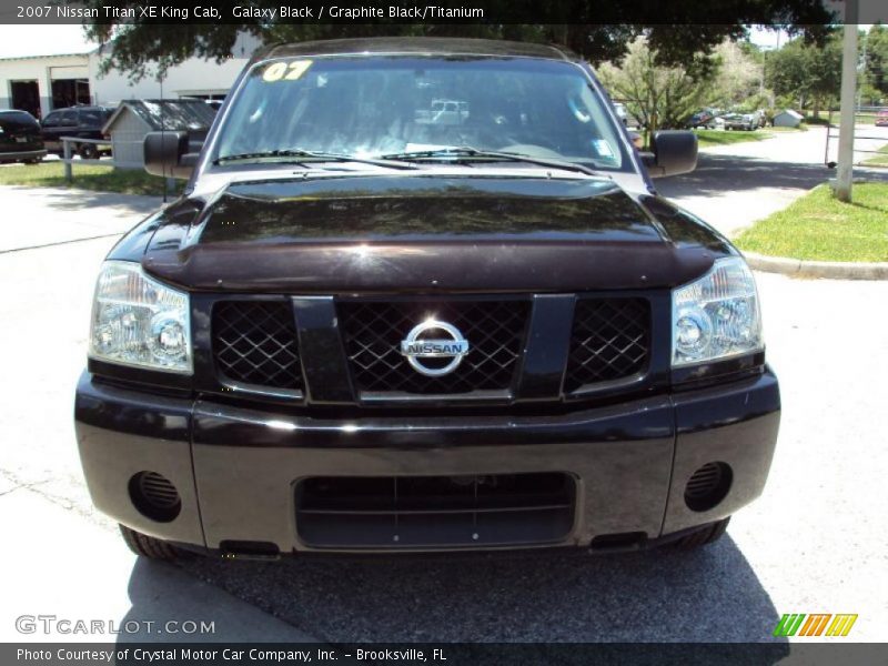 Galaxy Black / Graphite Black/Titanium 2007 Nissan Titan XE King Cab
