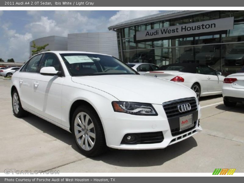 Ibis White / Light Gray 2011 Audi A4 2.0T Sedan