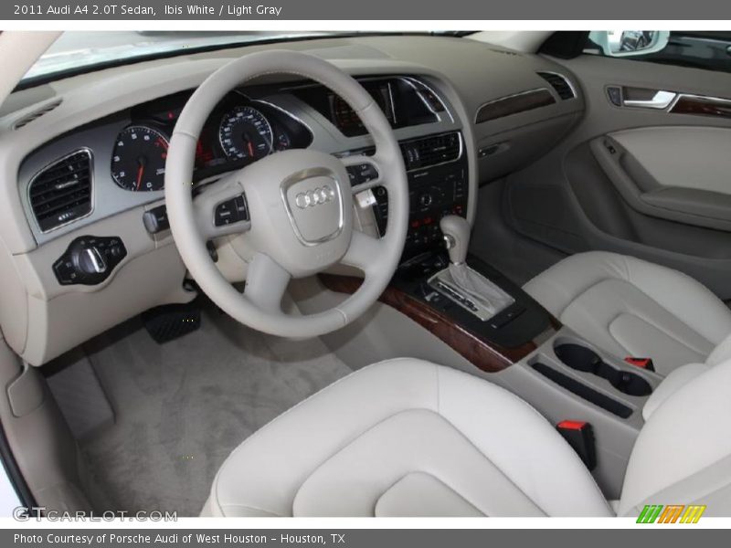 Ibis White / Light Gray 2011 Audi A4 2.0T Sedan
