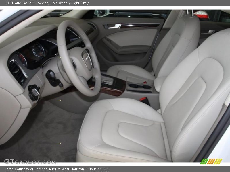 Ibis White / Light Gray 2011 Audi A4 2.0T Sedan