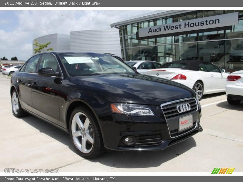 Brilliant Black / Light Gray 2011 Audi A4 2.0T Sedan