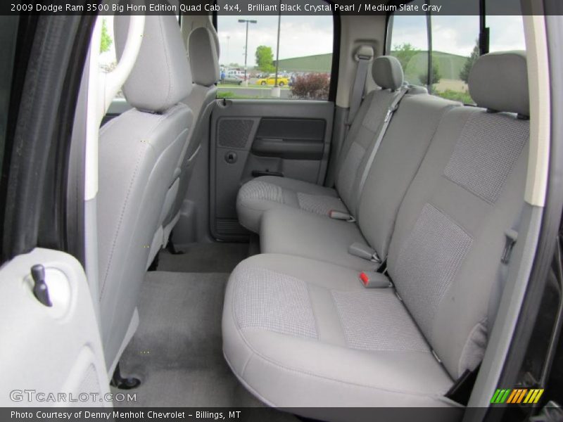 Brilliant Black Crystal Pearl / Medium Slate Gray 2009 Dodge Ram 3500 Big Horn Edition Quad Cab 4x4