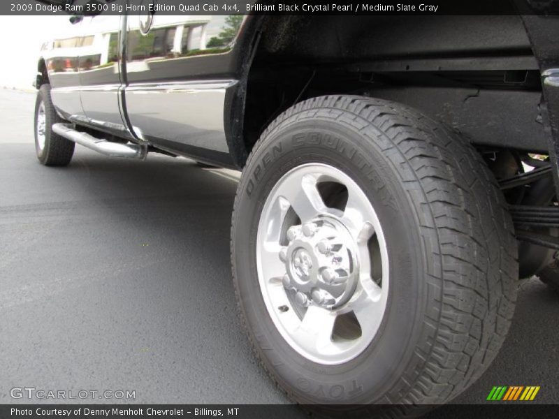 Brilliant Black Crystal Pearl / Medium Slate Gray 2009 Dodge Ram 3500 Big Horn Edition Quad Cab 4x4
