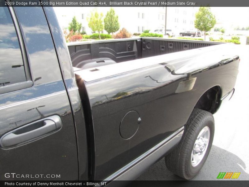 Brilliant Black Crystal Pearl / Medium Slate Gray 2009 Dodge Ram 3500 Big Horn Edition Quad Cab 4x4