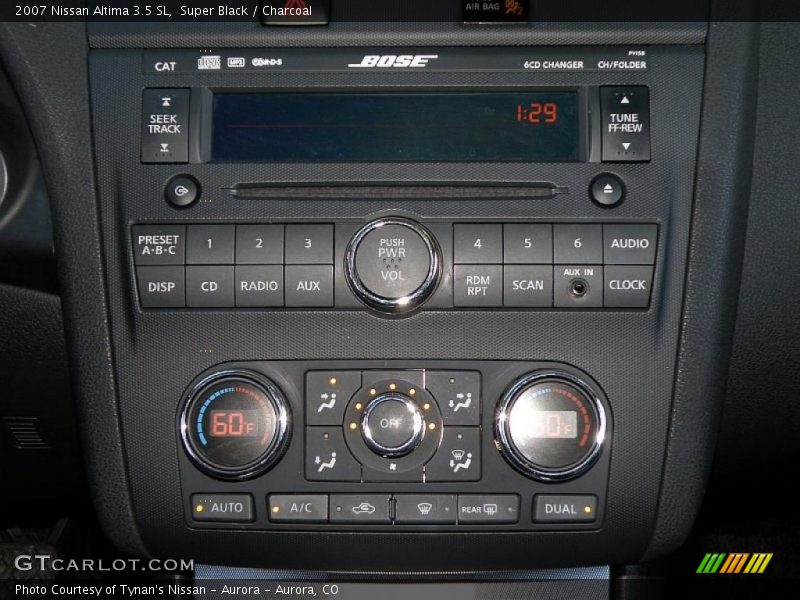 Super Black / Charcoal 2007 Nissan Altima 3.5 SL
