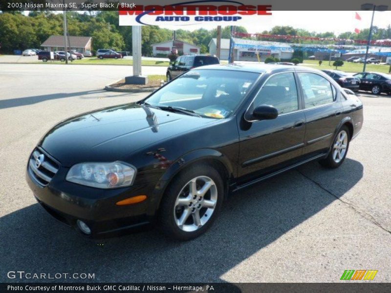 Super Black / Black 2003 Nissan Maxima SE