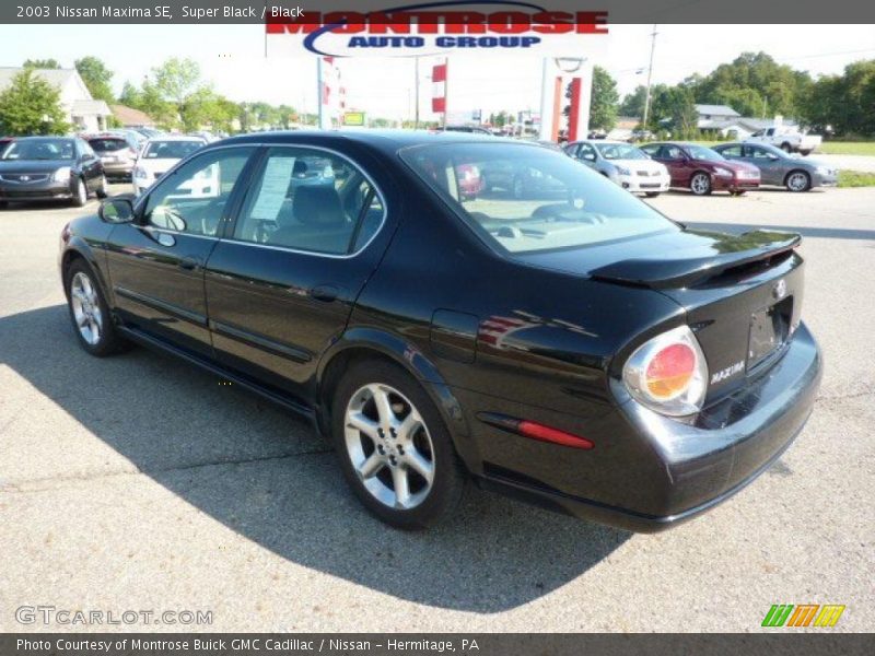 Super Black / Black 2003 Nissan Maxima SE