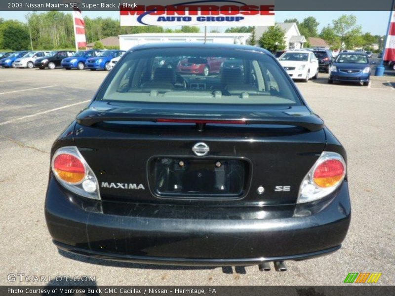 Super Black / Black 2003 Nissan Maxima SE