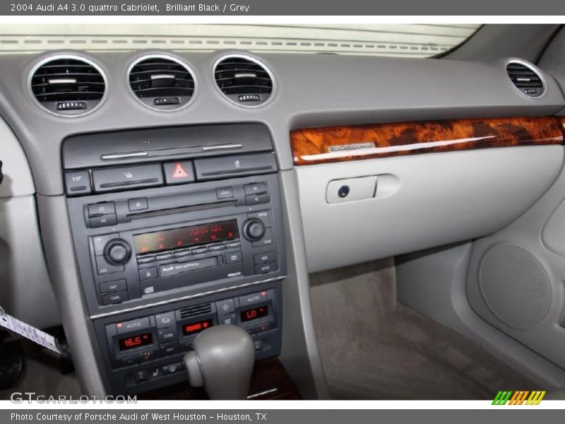 Brilliant Black / Grey 2004 Audi A4 3.0 quattro Cabriolet