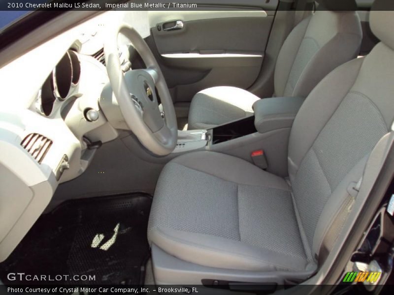 Imperial Blue Metallic / Titanium 2010 Chevrolet Malibu LS Sedan