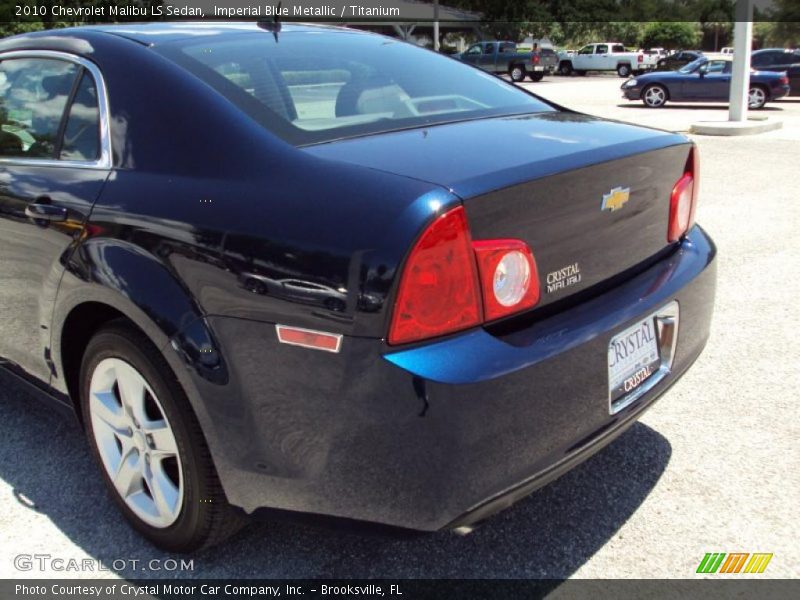 Imperial Blue Metallic / Titanium 2010 Chevrolet Malibu LS Sedan