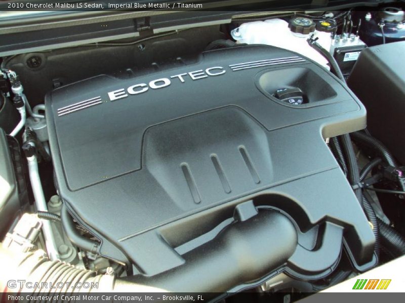 Imperial Blue Metallic / Titanium 2010 Chevrolet Malibu LS Sedan