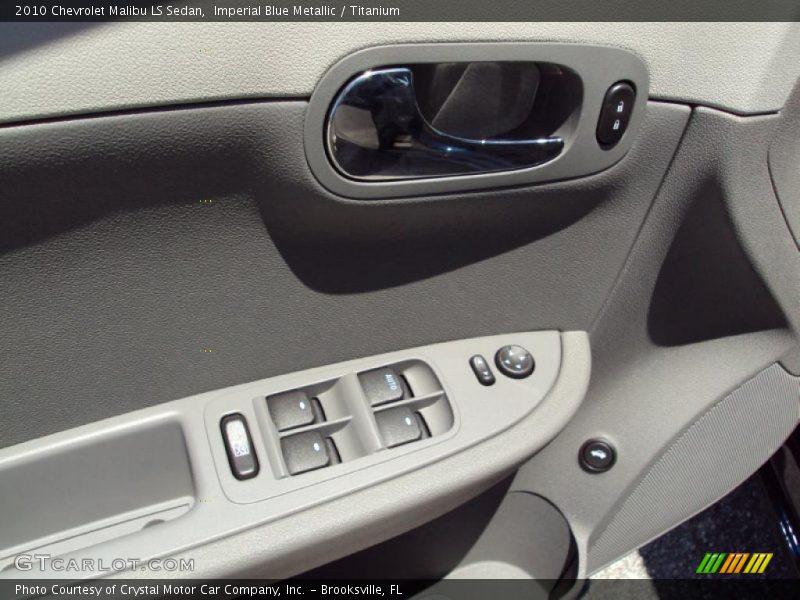 Imperial Blue Metallic / Titanium 2010 Chevrolet Malibu LS Sedan