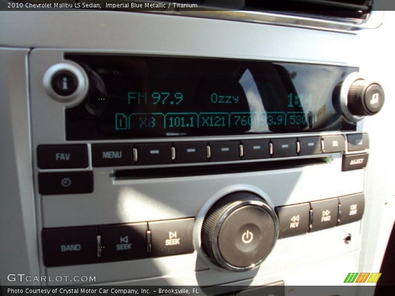 Imperial Blue Metallic / Titanium 2010 Chevrolet Malibu LS Sedan