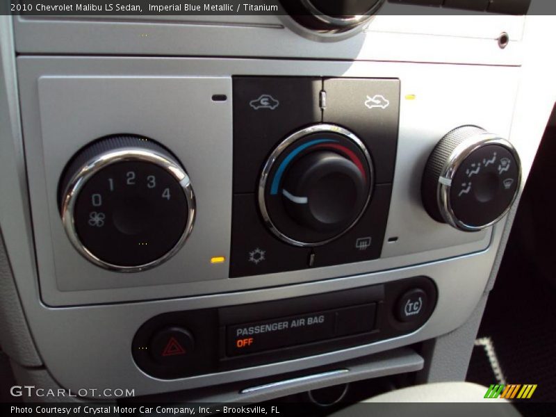 Imperial Blue Metallic / Titanium 2010 Chevrolet Malibu LS Sedan