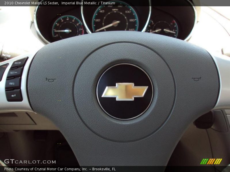 Imperial Blue Metallic / Titanium 2010 Chevrolet Malibu LS Sedan