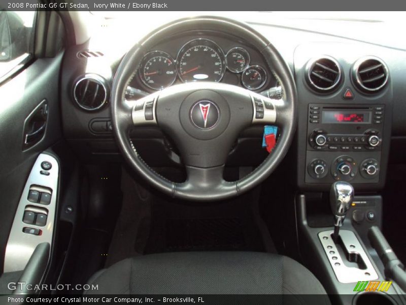 Ivory White / Ebony Black 2008 Pontiac G6 GT Sedan