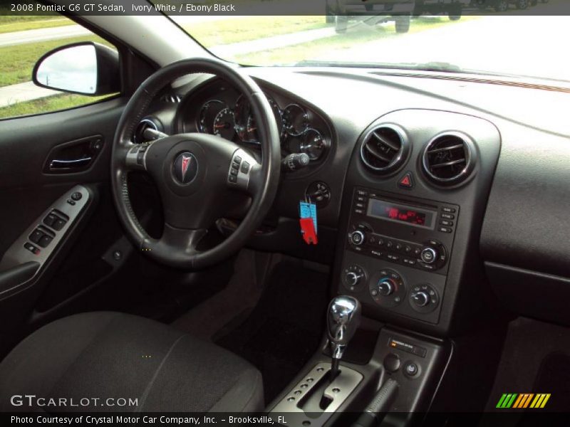 Ivory White / Ebony Black 2008 Pontiac G6 GT Sedan