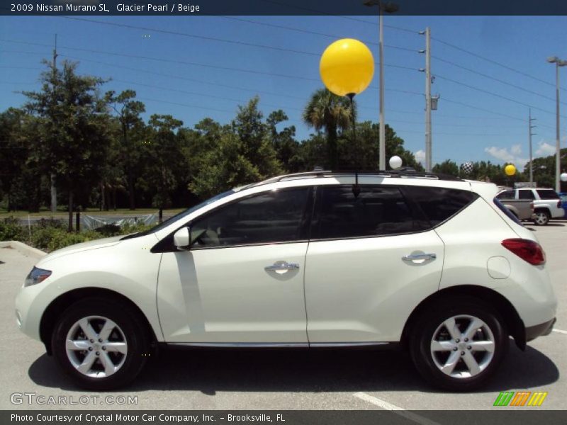 Glacier Pearl / Beige 2009 Nissan Murano SL