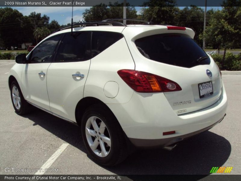 Glacier Pearl / Beige 2009 Nissan Murano SL
